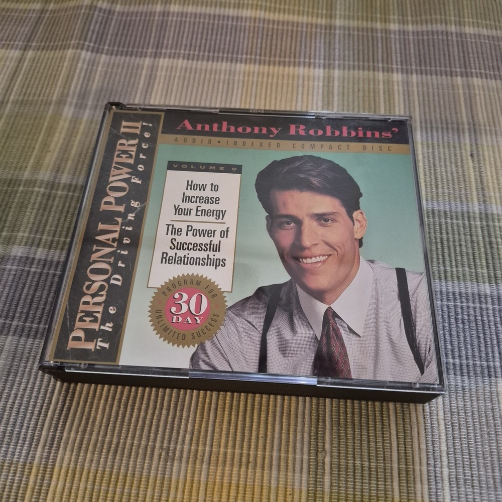 ✅Anthony Robbins Personal Power II The Driving Force Audio CD 17&18 #️⃣0777